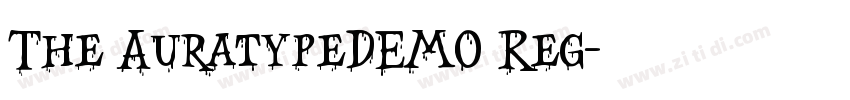 The AuratypeDEMO Reg字体转换